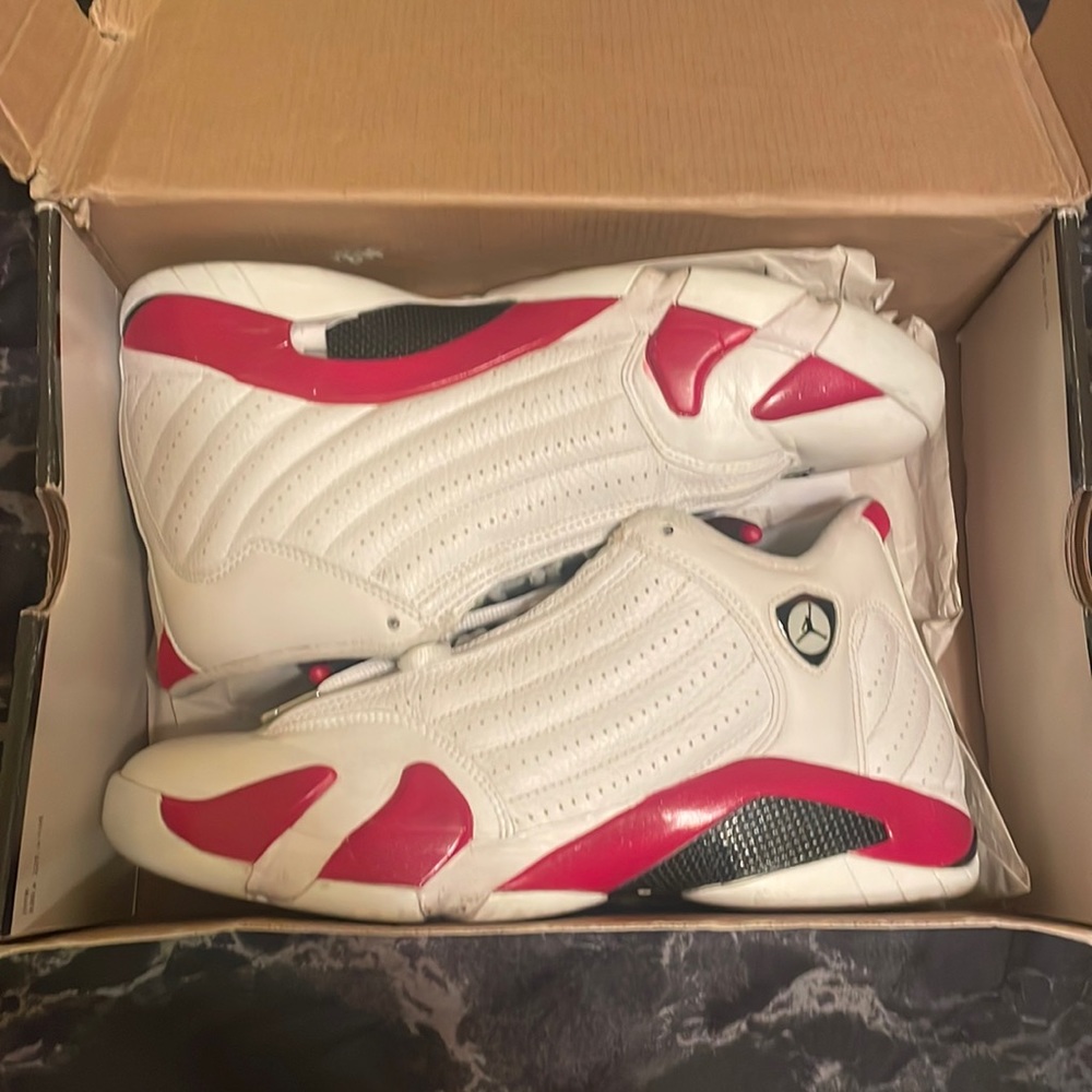 Mens Jordan 14 candy cane